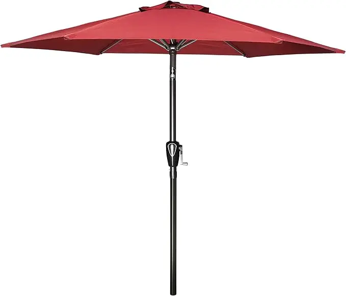 7.5Ft Patio Umbrella Outdoor Table Market Yard Umbrella Push Button Tilt w1134dhs