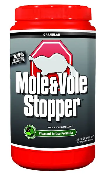 Messina Wildlife MV-G-001 Mole Vole Stopper Granular Repellent Shaker Jug 2.5 Lb Messinas