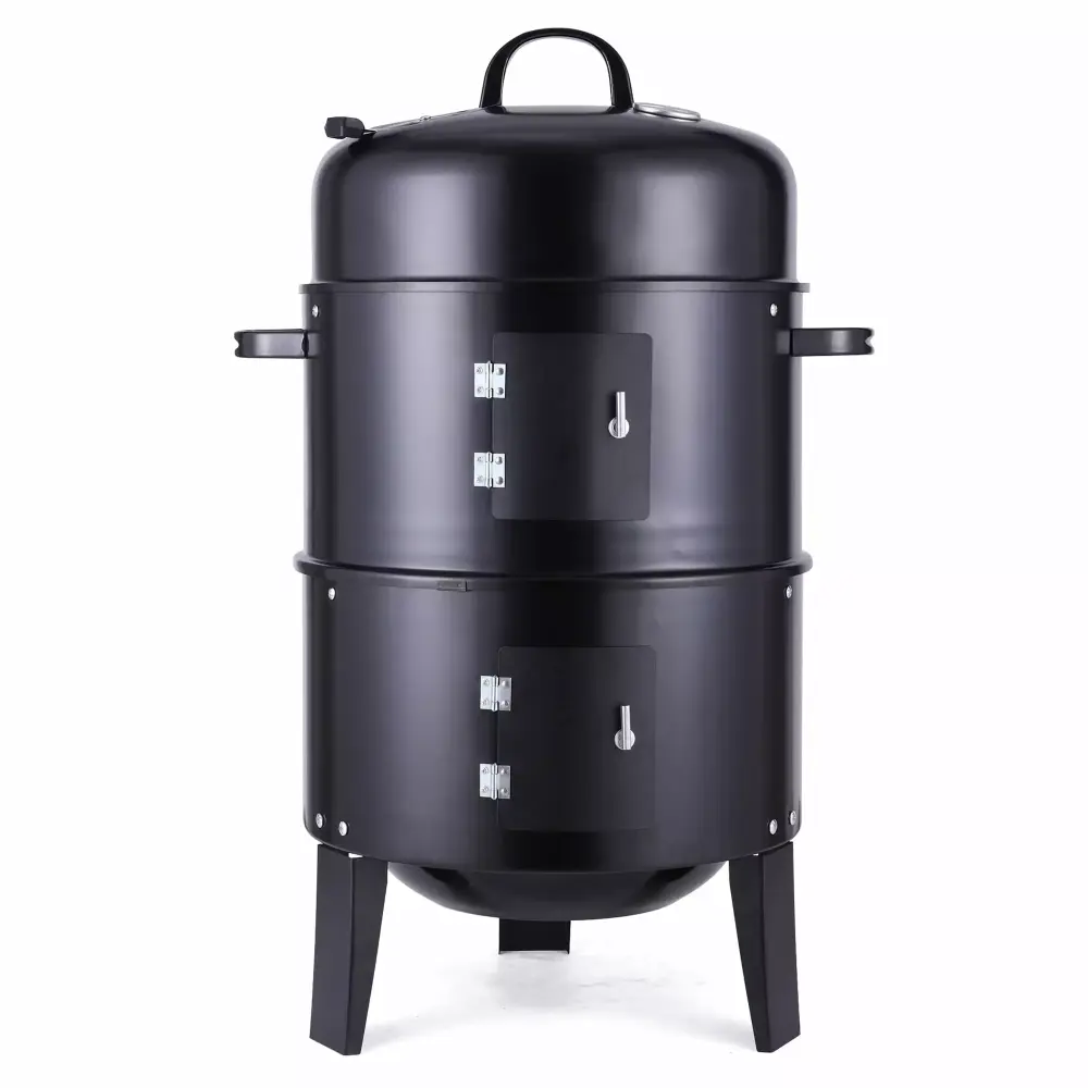 SAYFUT 3--1 Charcoal Barbecue Smoker Grill BBQ Pizza Oven Table and Fire Pit Grilling
