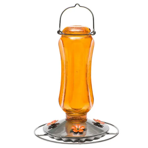 Perky-Pet 8135-2 Carnival Glass Vintage Oriole Feeder 16 Oz Capacity