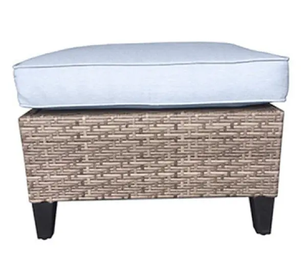 Four Seasons Courtyard 501.0843.000 Aluminum Ottoman Gray Outdoor Footrest