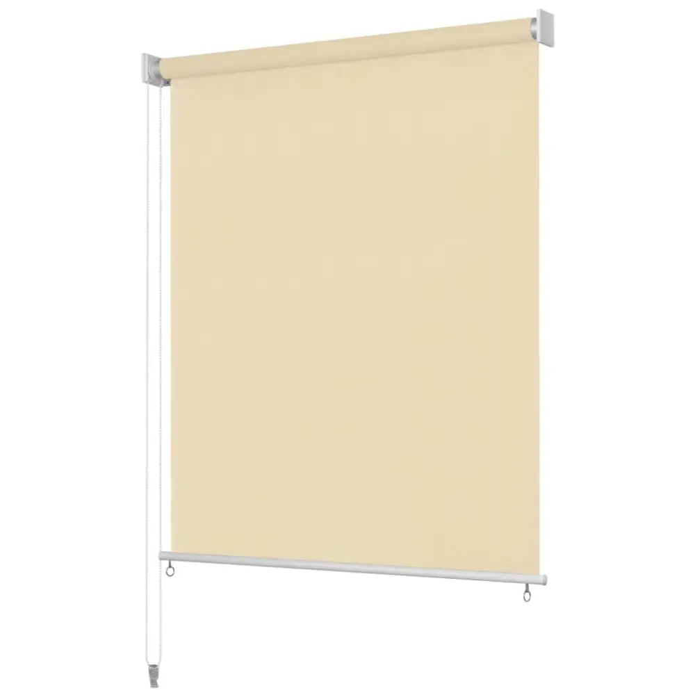 Outdoor Roller Blind 157.5x90.6 Inches Cream Sun Shade Screen