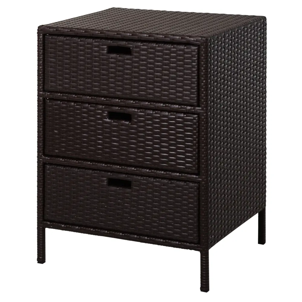 Outsunny Outdoor Towel Cabinet Pe Rattan Pool Storage Arranger aosom business