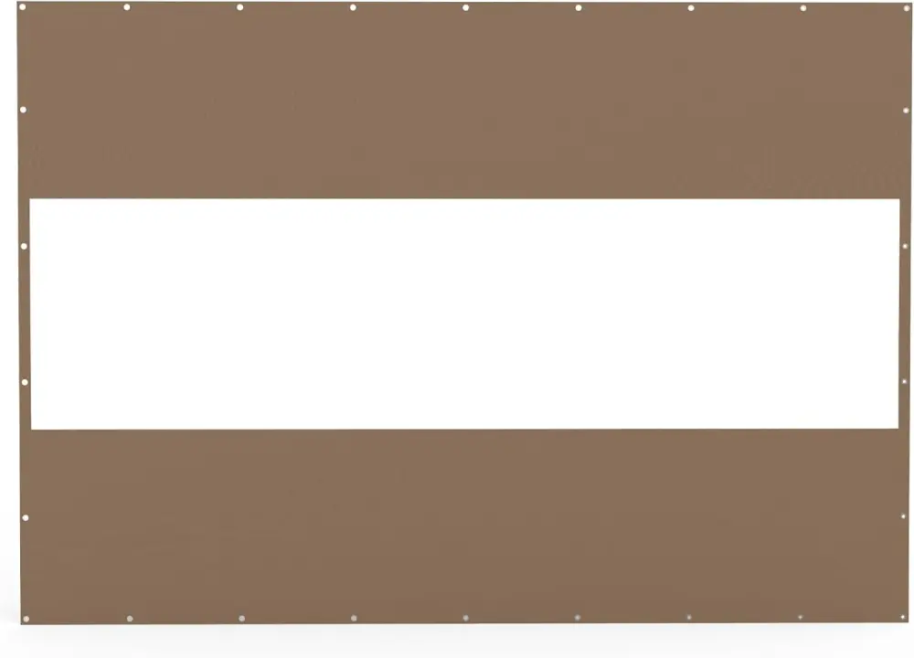 Heavy Duty Outdoor Clear Panel Curtain 18 Oz Water Resistant PVC Polyester crefise patio life