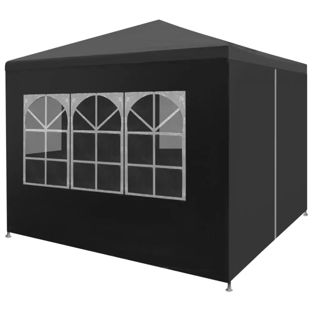 9.8x9.8 Foot Anthracite Party Tent Outdoor Events and Gatherings