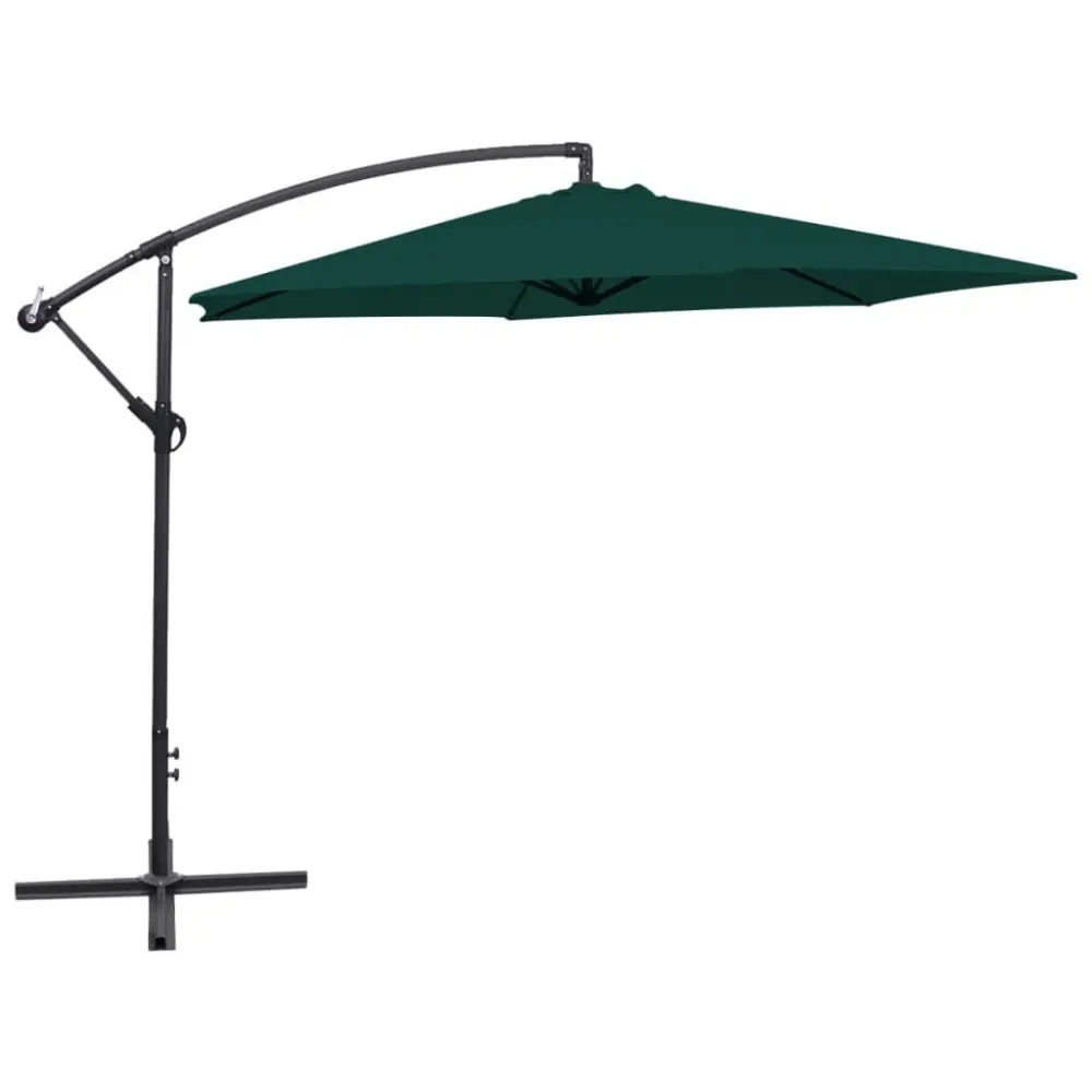118.1 Inch Green Cantilever Garden Parasol