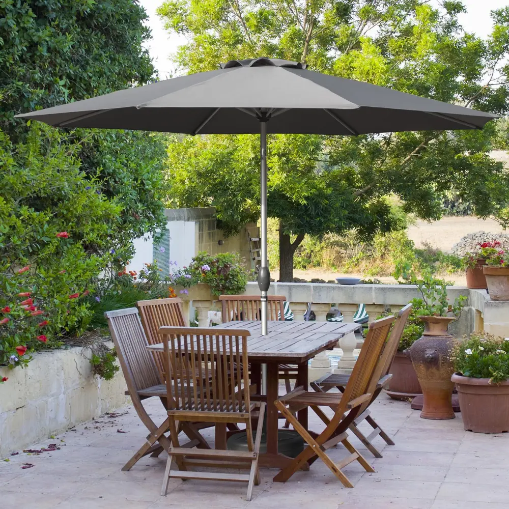 10Ft Patio Umbrella Outdoor Table Umbrella Push Button Tilt crefise patio life