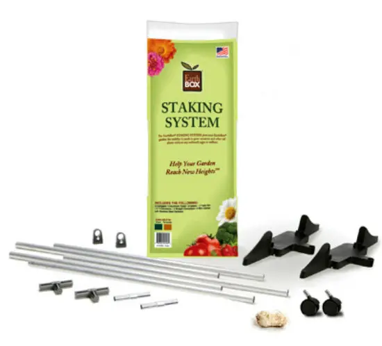 EarthBox 81011 Garden Kit Staking System Green Sturdy Plant Support Growing Gardens