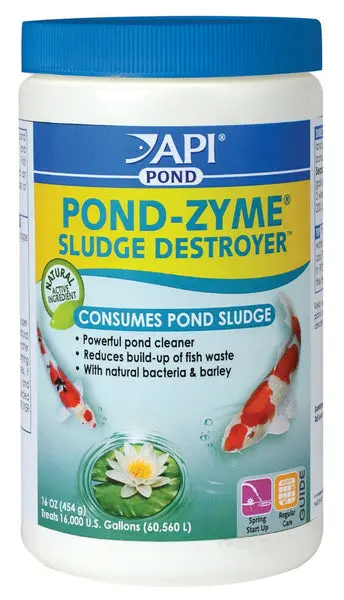 API 146B Pond-Zyme Sludge Destroyer Pond Cleaner Barley 16 Oz