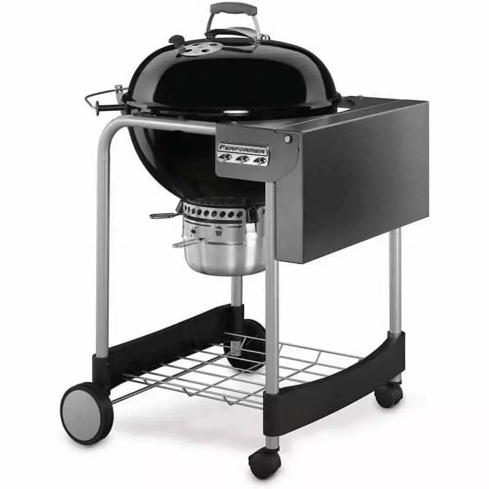 Weber Performer 22 Inch Black Charcoal Grill Touch-N-Go Ignition