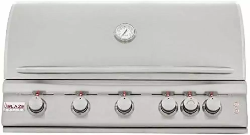 BLAZE 40-INCH 5-Burner Built- Natural Gas Grill Rear Infrared Burner & Grill Lights BLZ-5LTE2-NG