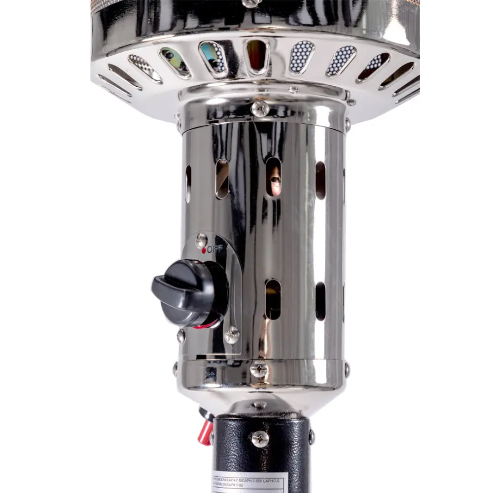 Outdoor Patio Propane Heater 47000 BTU Wheels 88 Inch Tall w944 legacy heating