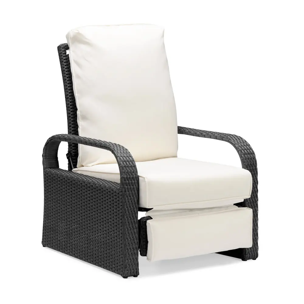 Outdoor Garden Recliner Automatic Customizable Wicker Lounge Recliner Chair romantic furniture