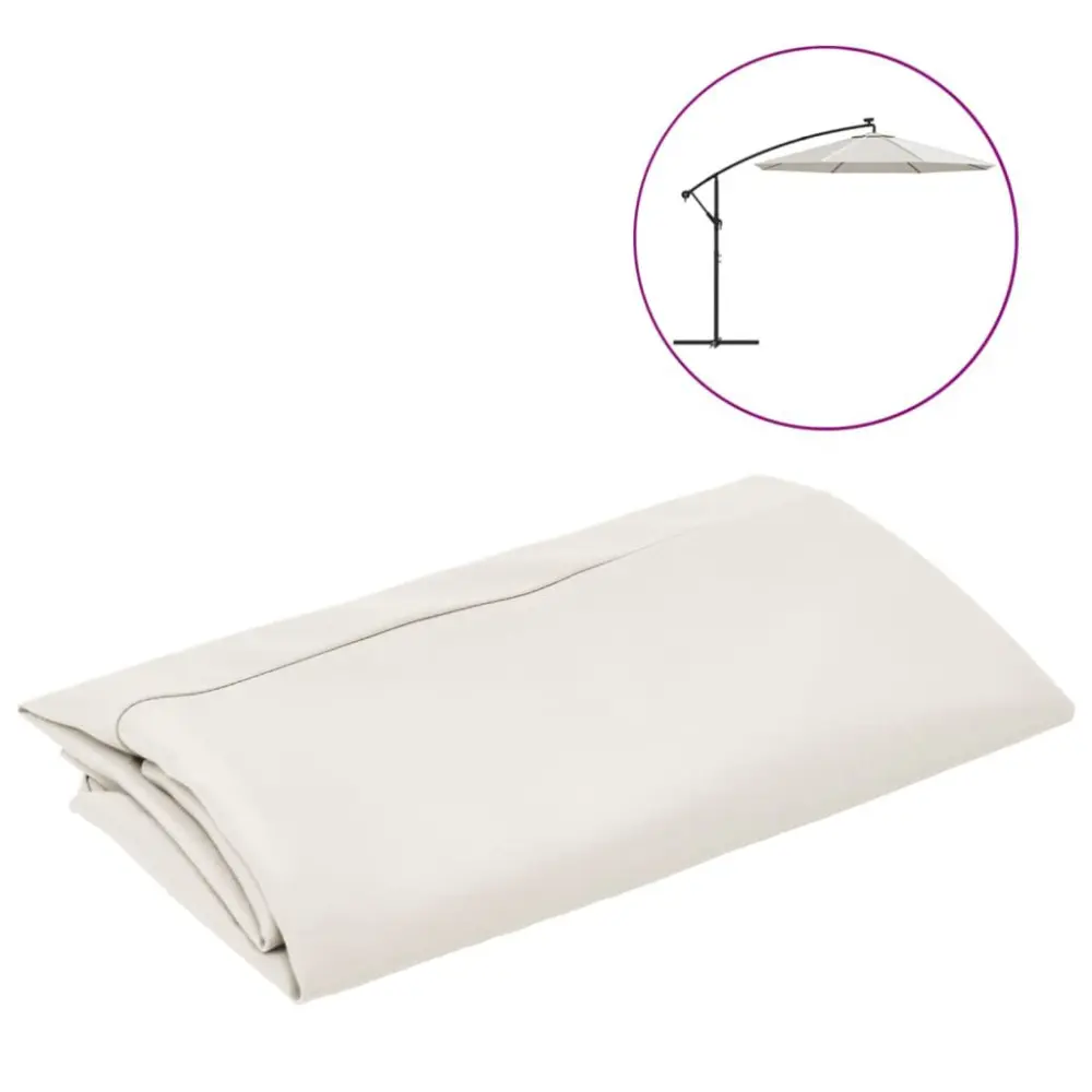 Sand White Replacement Fabric Cantilever Umbrella 137.8 Inches