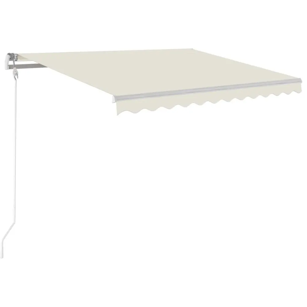 Automatic Retractable Awning 118.1x98.4 Inches Cream Sun Shade
