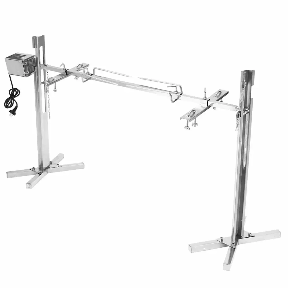 INTSUPERMAI 90lbs Rotisserie Grill Spit Roaster Electric Motor Stainless Steel