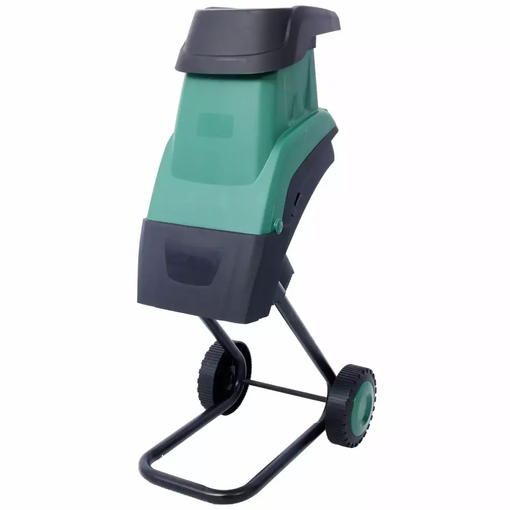Crtynell 15Amp Electric Wood Chipper/Shredder Wheels Electric Garden Shredder Travel-friendly Chipping Width Gatherion Bag...