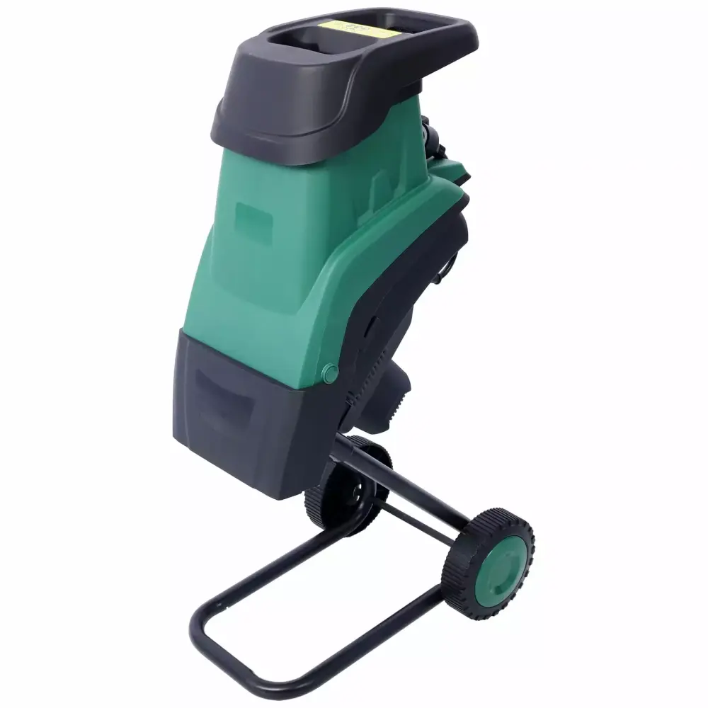 15Amp Electric Wood Chipper. Electric Garden Shredder Wheels and Gatherion Bag. Travel-friendly Small Wood Chipper Double ...