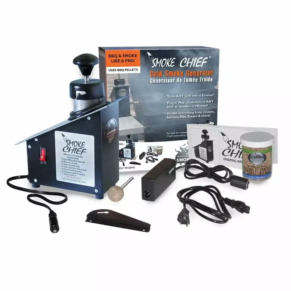 Smoke Chief Electric Patio Cold Smoke Generator Accessory Grills and Smokers Smokehouse