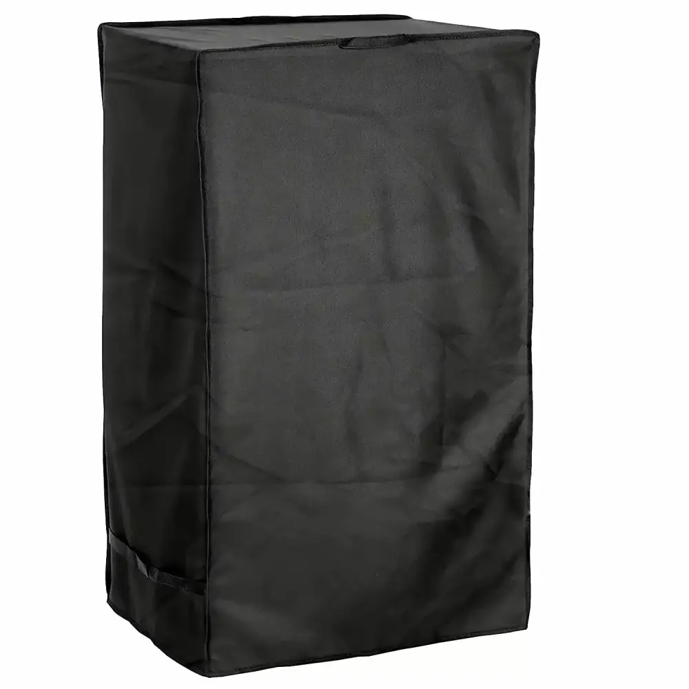 NEH Outdoor Smoker Grill Cover 25W x 17D x 39H Electric Propane Pellet or Charcoal BBQ Smoker Sunray Protected Black North...