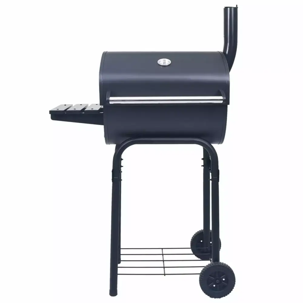 Suzicca Charcoal BBQ Grill Smoker Bottom Shelf Black Outdoor Cooking ammoon