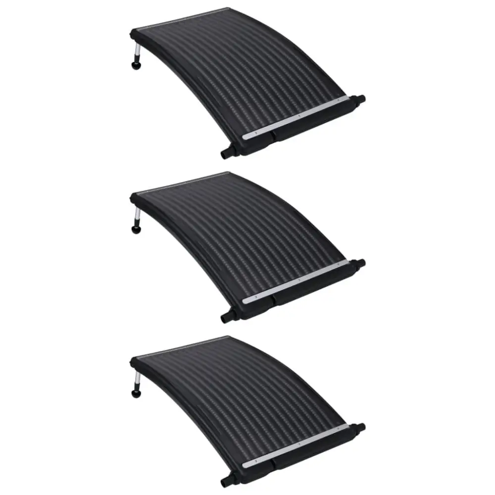 3 Pack Curved Pool Solar Heating Panels 43.3x25.6 Inches Solar Pool Heater