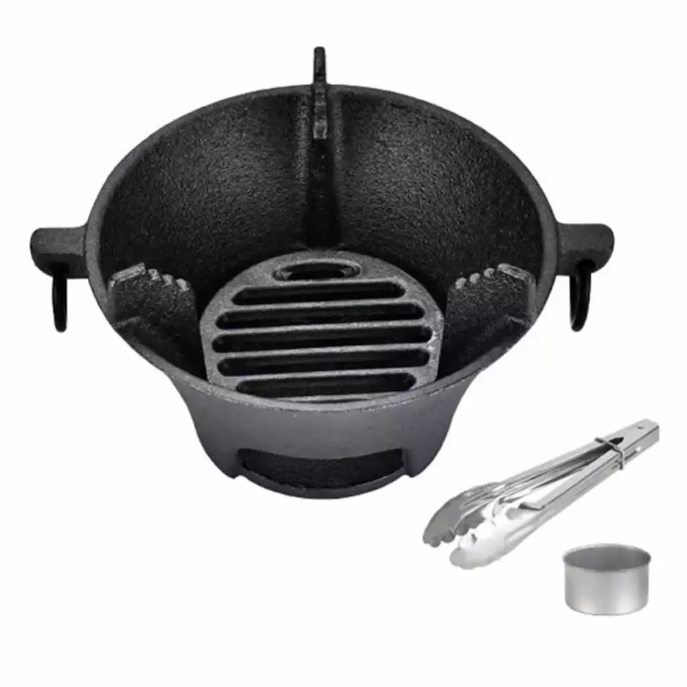 AFQH Cast Iron Charcoal Stove Korean Cooktop Japanese Barbecue Grill Oven