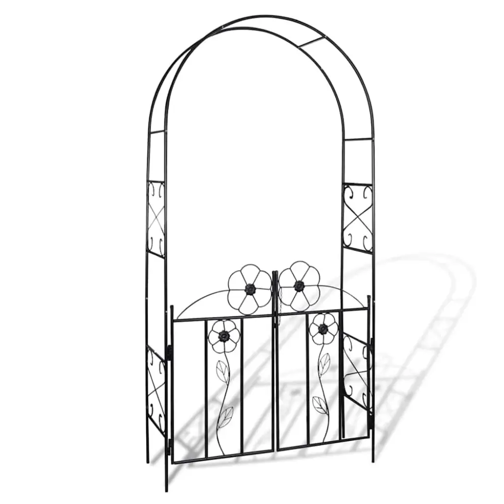 Garden Arch Door Outdoor Metal Decorative Entrance Archway