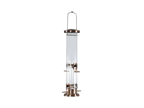 Audubon NATUBE6 Tube Feeder 4 Port 1.5 Lbs Mixed Seed Capacity Wild Bird Feeder