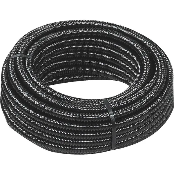 PondMaster 12414 Reinforced Pond Tubing Black 1-1/2" x 20' High Flow Water Systems