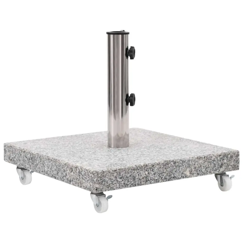Granite Parasol Base 66.1 lb Square Gray Outdoor Umbrella Stability