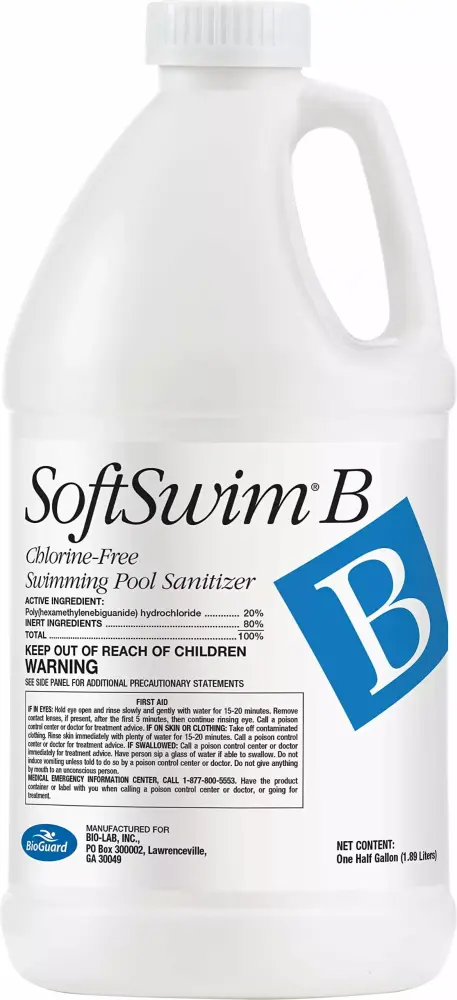Softswim B 1/2 Gal Pool Spa Water Softener Comfortable Swimming BioGuard