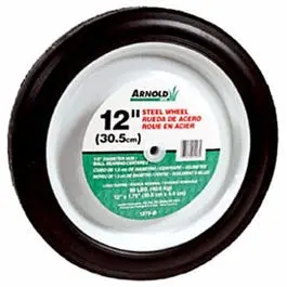 12-Inch Steel Universal Symmetrical Replacement Lawn Mower Wheel Arnold