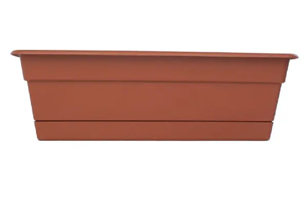 Bloem DCBT24-46 Window Box Plastic Terracotta 24 Inch W Outdoor Decor